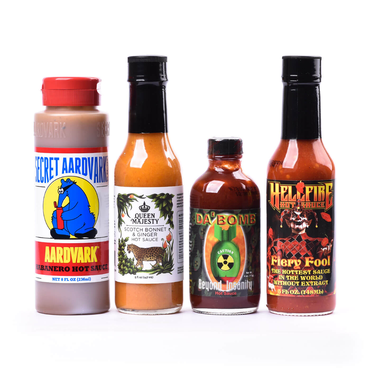 HOT ONES Gift Pack, a pack with 4 sauces from the show! Heatsupply