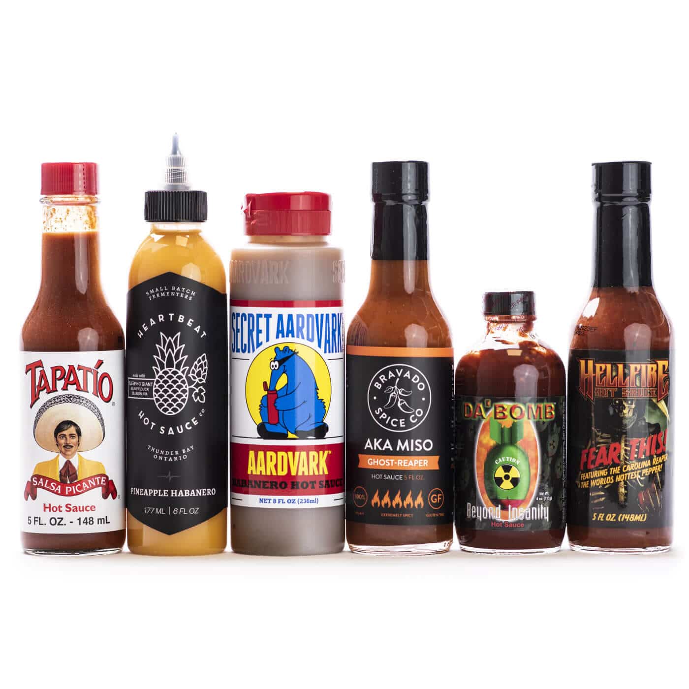 Hot Ones XL Pack 6 hete sauzen uit de show in 1 pakket Heatsupply
