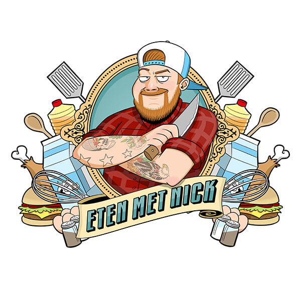 logo van etenmetnick youtube kanaal
