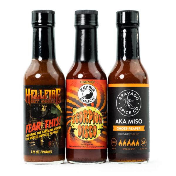extremely hot hot sauces box