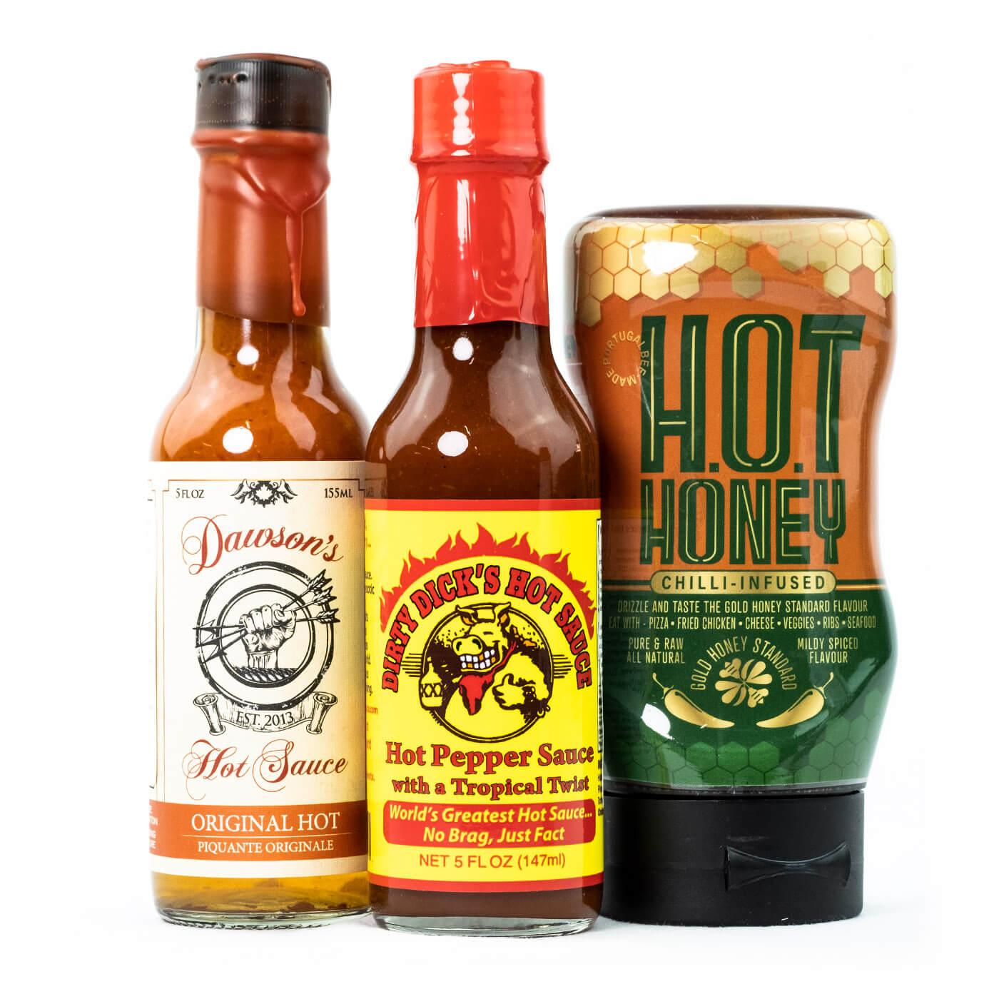 zoete hot sauces proefpakket