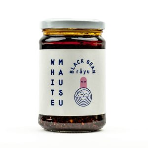 white mausu black bean rayu chili oil