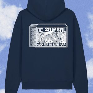 de sambal hoodie per de man back perry de man