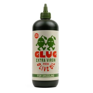 Glug extra vierge olijfolie for drizzling