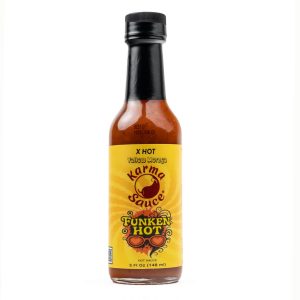 karma funken hot yellow moruga hot sauce