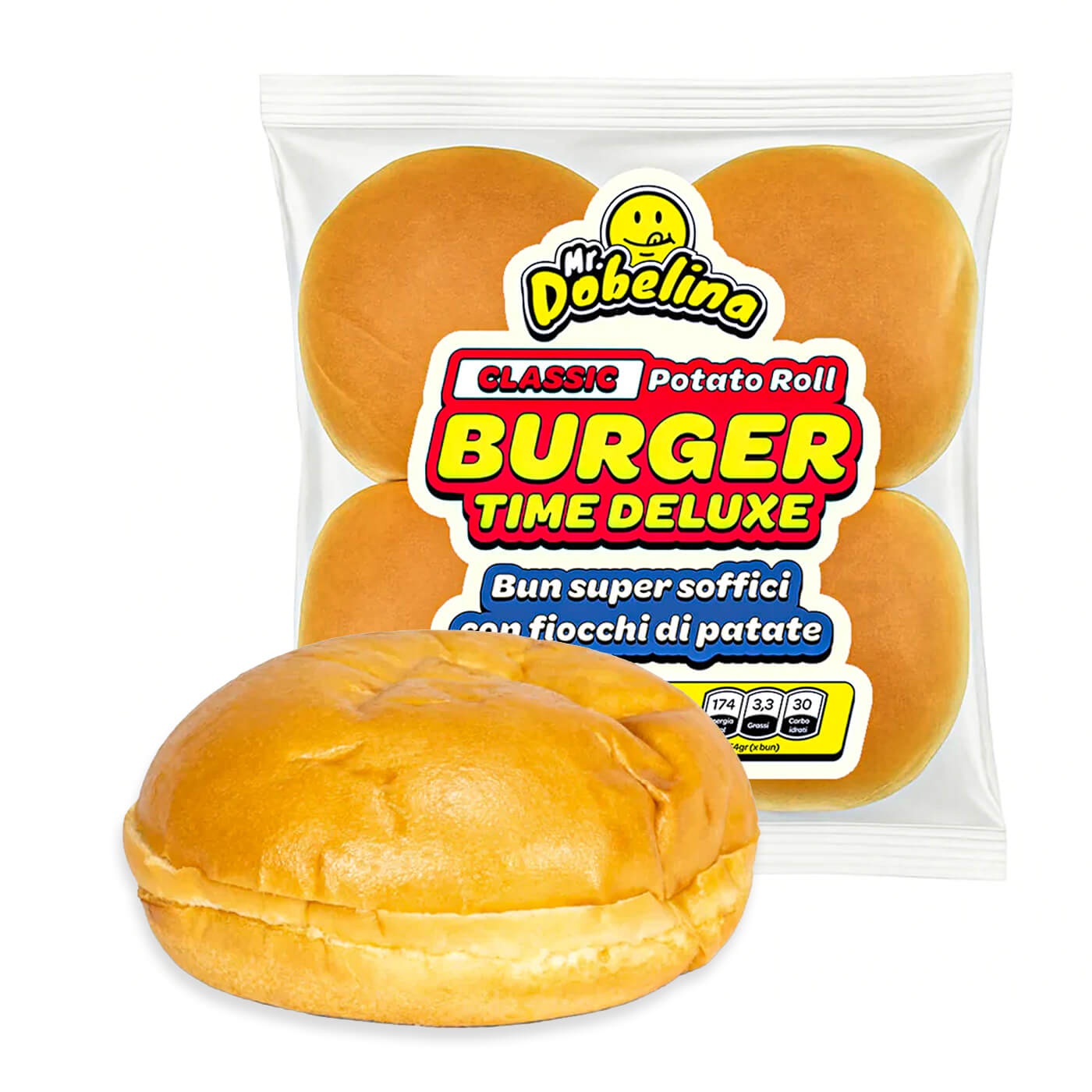 Mr Dobelina Classic Burger Potato Roll hamburgerbroodjes