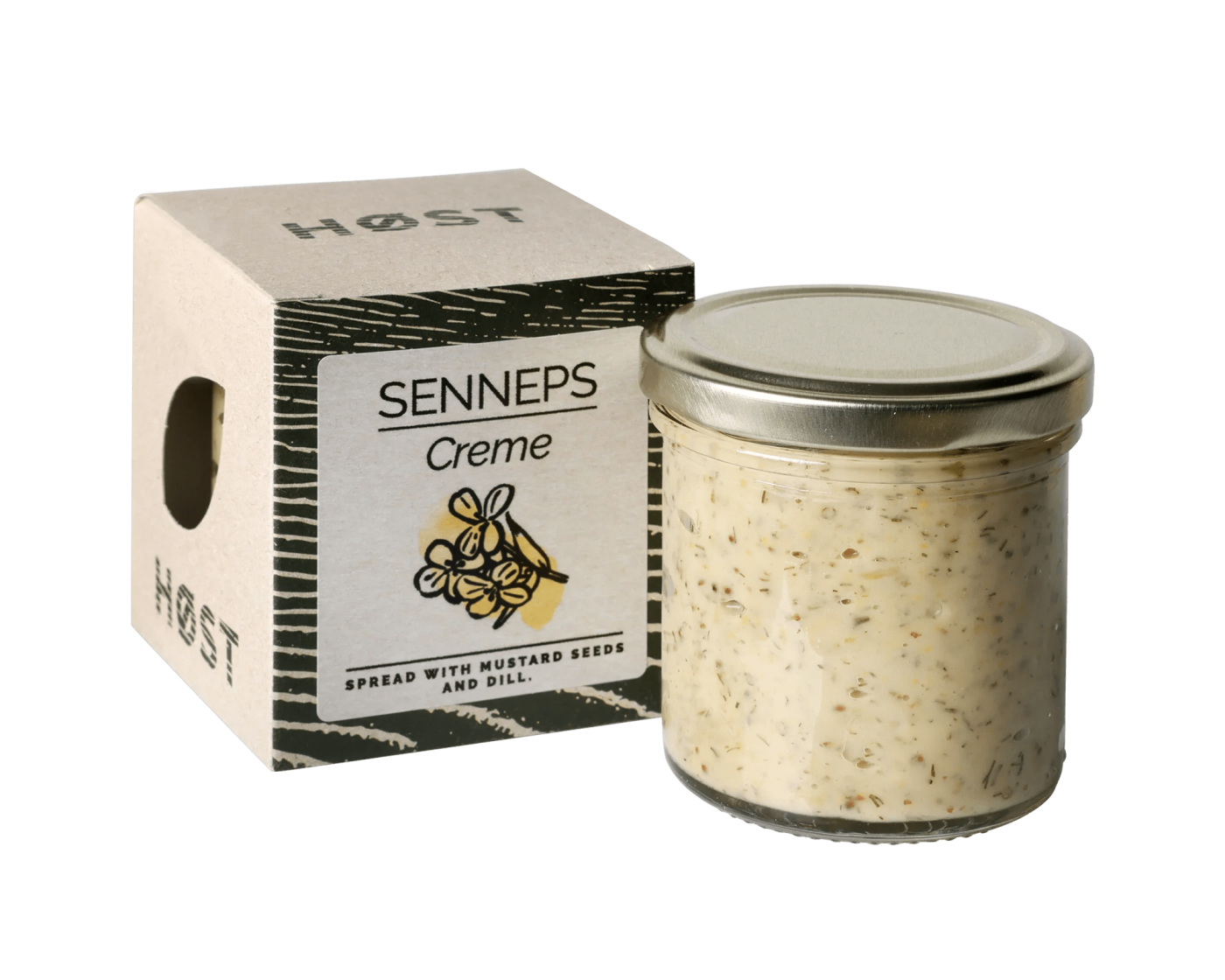 Fangst Senneps Creme met mosterdzaad en dille