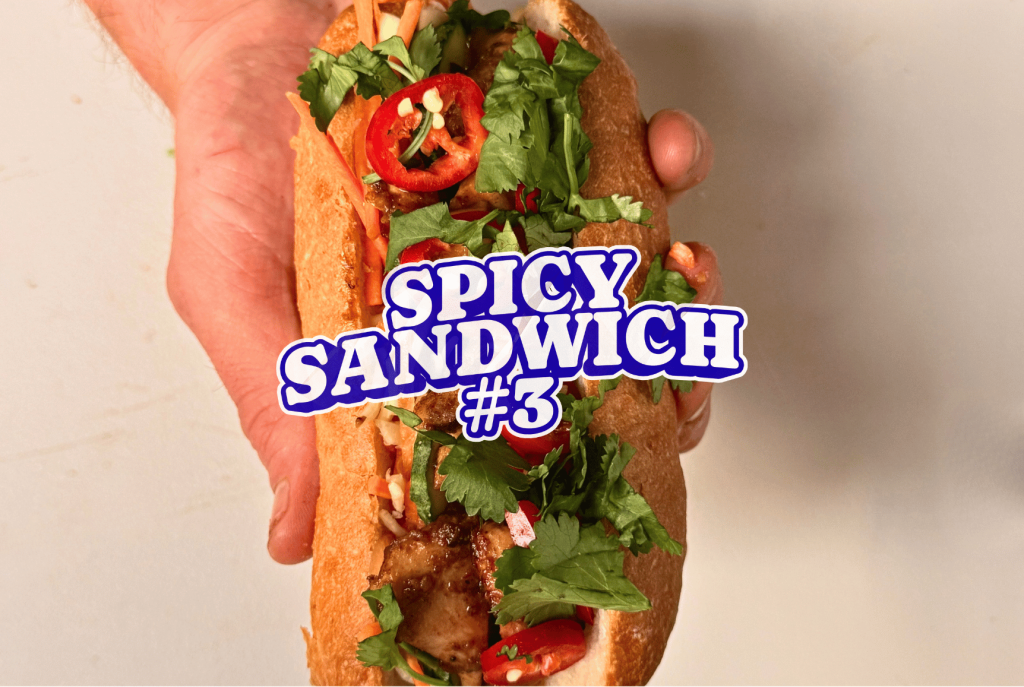 spicy chicken sandwich saté